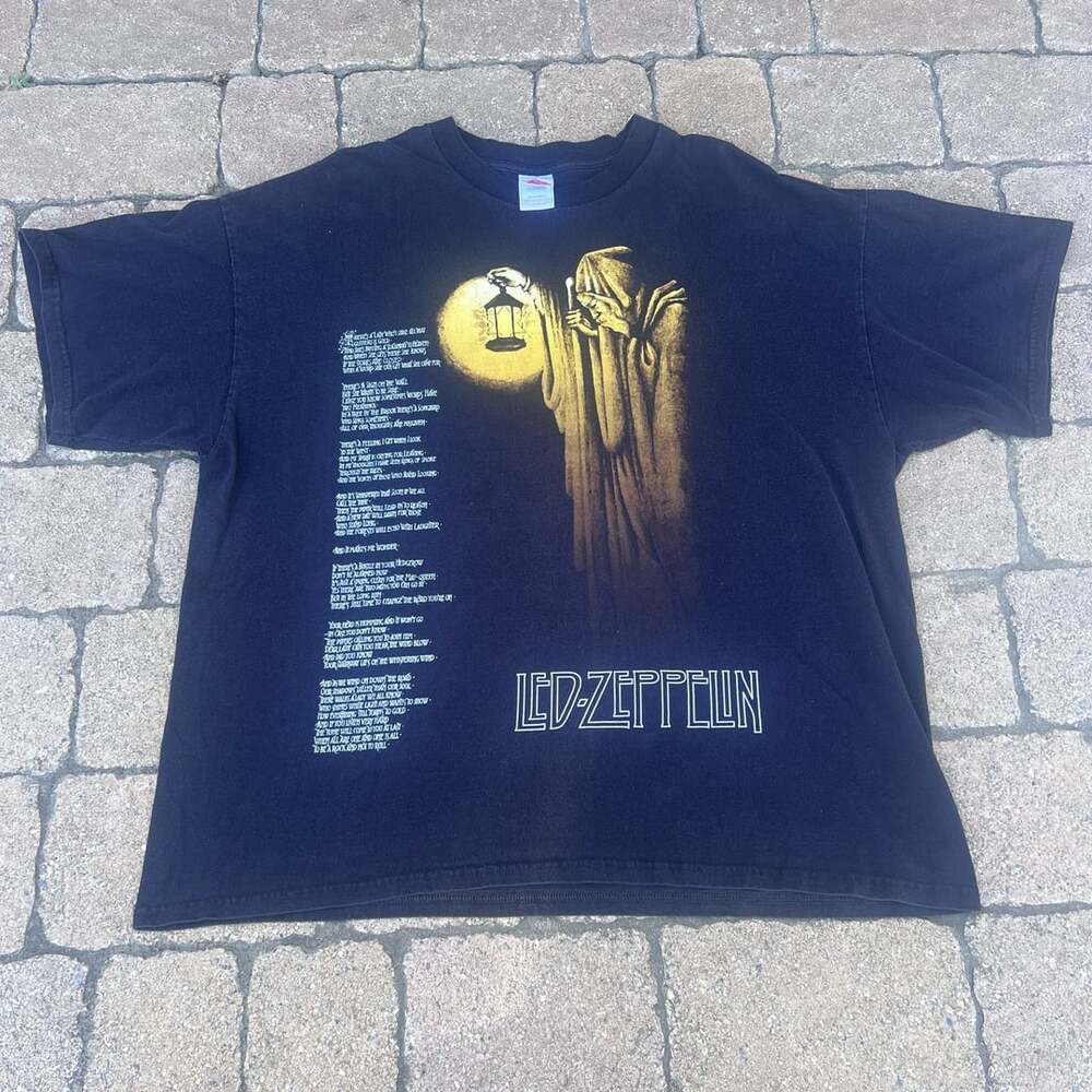 Vintage Led Zeppelin Tennessee River Rock 2XL 90s Y2K Stairway To Heaven T Shirt